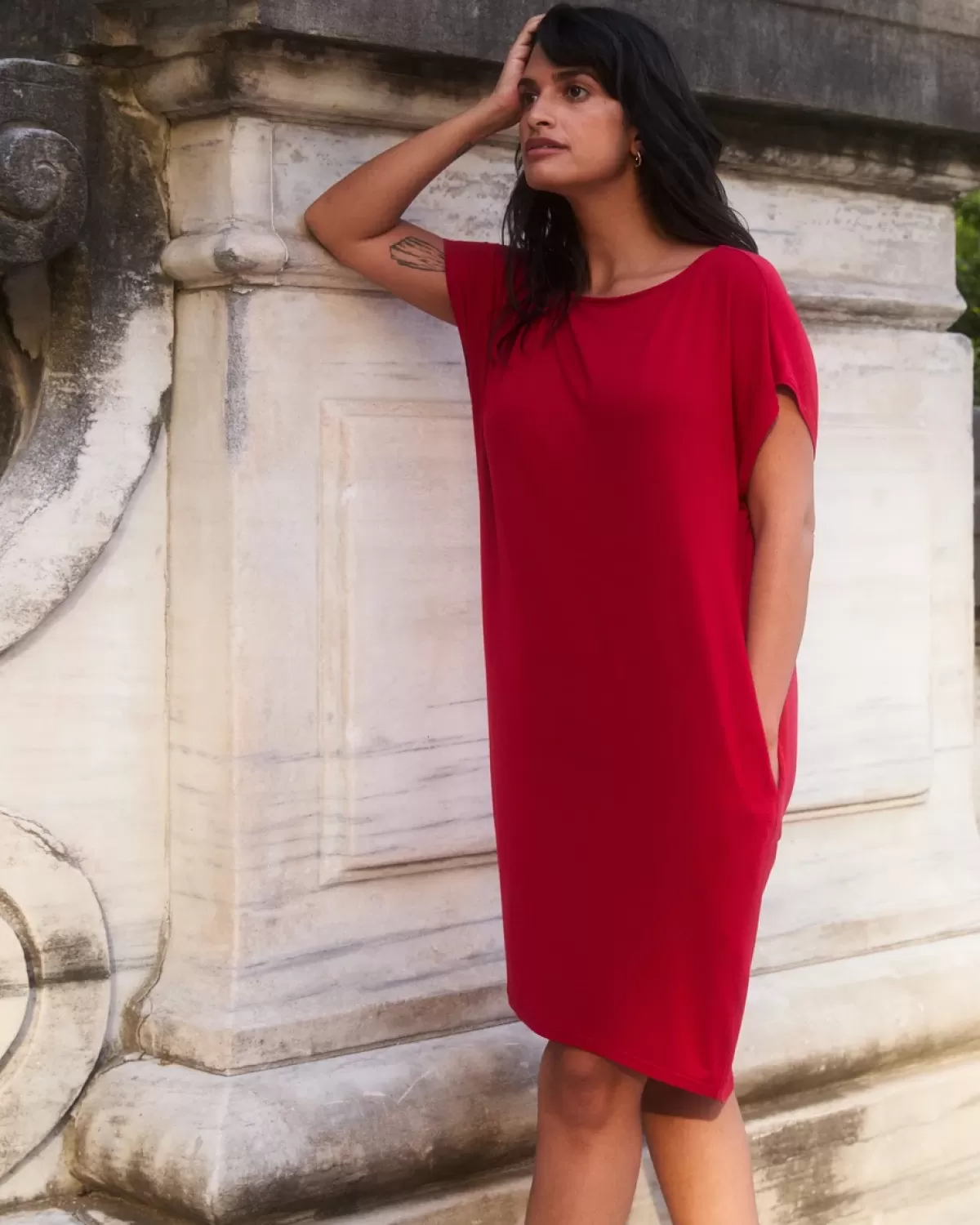 Helen Liquid Jersey Shift Dress>Universal Standard Best